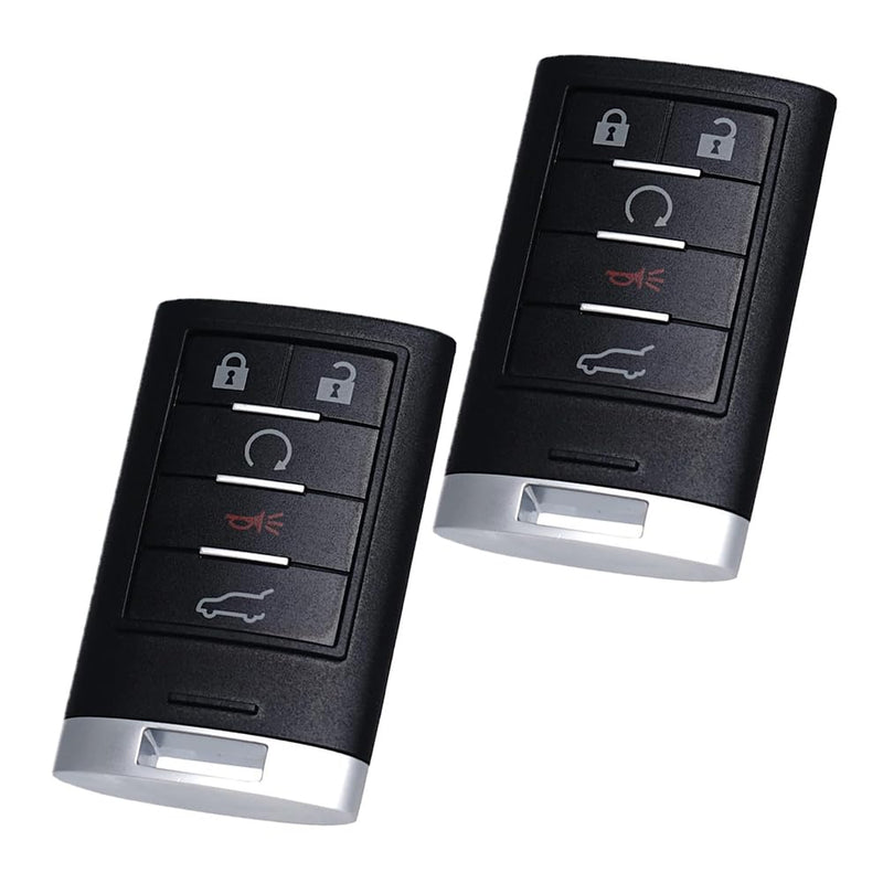 Keyless Entry Remote Push Start Button Smart Proximity Control Key Fob Replacement Fits for Cadillac SRX 2010 2011 2012 2013 2014 2015 ATS XTS 2013-2014 ELR NBG009768T 22865375