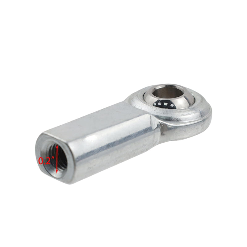 Woogim CF4 2PCS Female Rod End Bearings 0.24" Bore 1/4-20 UNF Right Hand Thread Rod End Joint with Jam Nuts