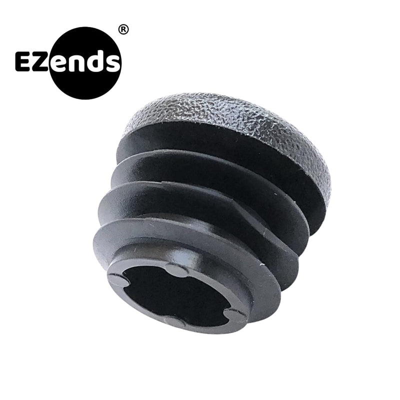 1 Inch Extra Durable Round Tubing End Cap (1-Inch Outer Dimension of Tube), 14/20 Guage 8 Packs, Durable Black Plastic LDPE, Chair Glides (8, 14-20 Gauge)