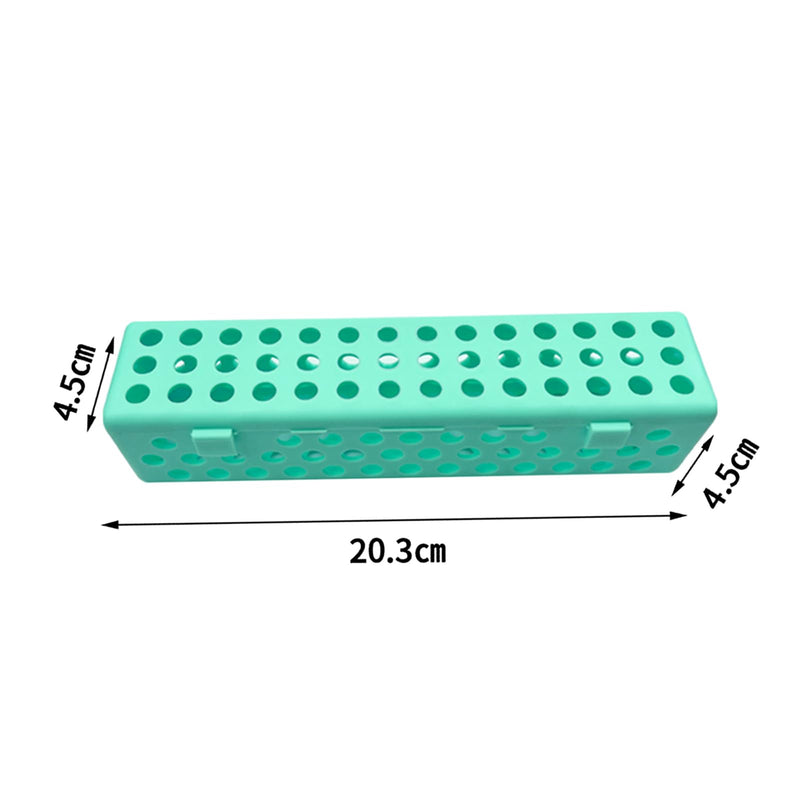 Dental Instrument Sterilizat Case, YOUYA DENTAL Plastic Autoclavale Cassette Case Medical Surgical Instrument Dental Forceps Spatulas Disinfection Container Tray Autoclavable Cassette Case -Green Green