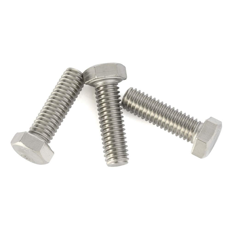 5/16-18 x 1-1/2" (1/2" to 4-1/2" Available) Hex Head Screw Bolt, Fully Threaded, Stainless Steel 18-8, Plain Finish, Quantity 20 5/16-18 x 1-1/2" (20 PCS)