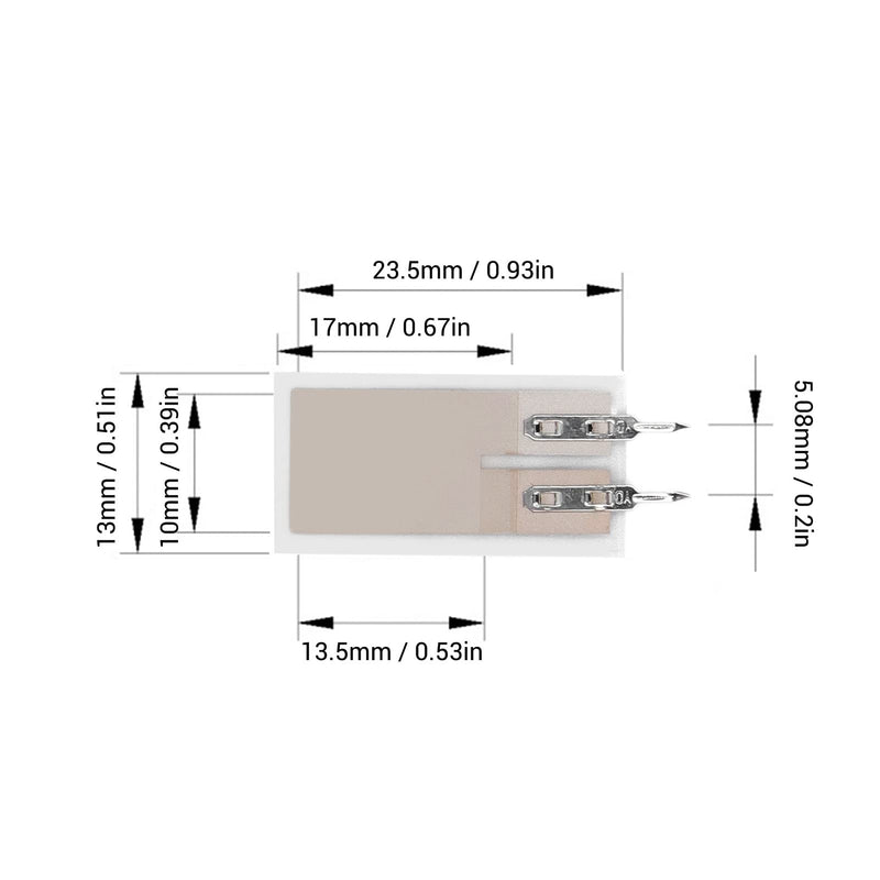 Piezoelectric Film High Sense Sensor Flexible Polymer Film Sensor, Micro Force Pressure Transducer for Measuring Physiological and Physical Phenomena