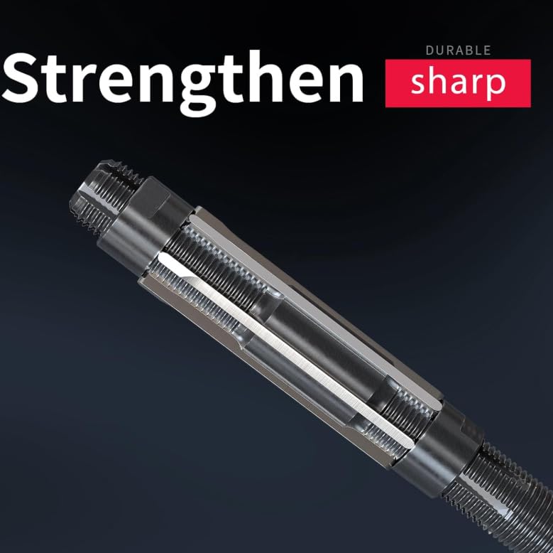 Adjustable Hand Reamer Hardened HSS Twist Grip Adjustable reaming Straight Shank Adjustable Floating Reamer DRINYOUNG (3pcs：12.75-17) 3pcs：12.75-17