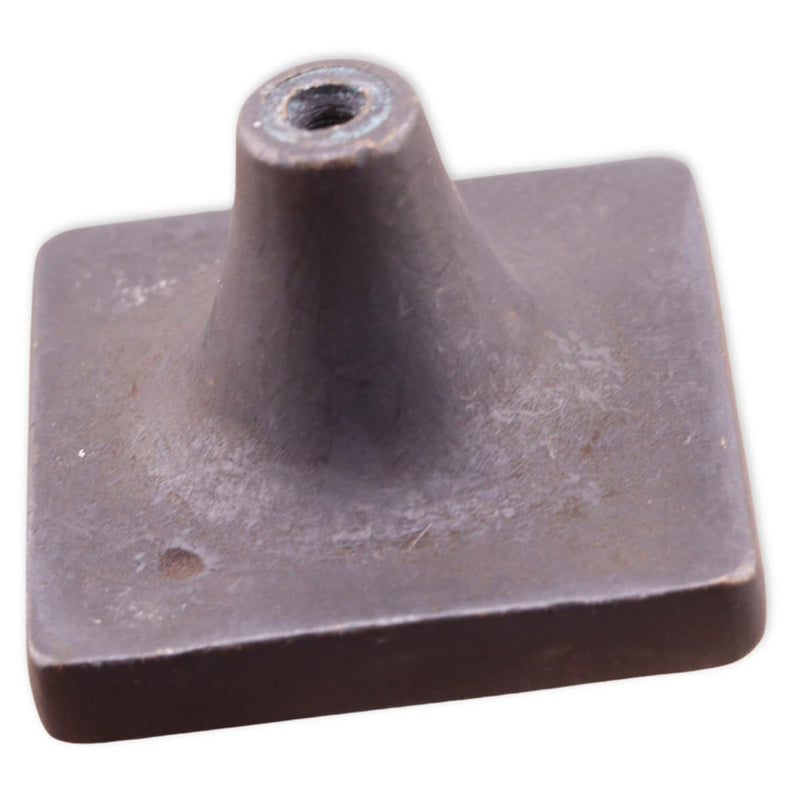 Bedrock Square Knob 1.75", Rustic Bronze, 5-Piece Set 1.75" Knob