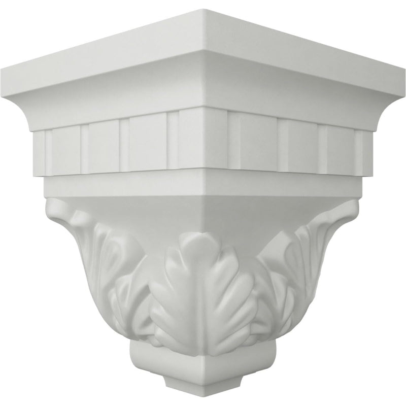 Ekena Millwork MOC03X04DE-CASE-4 Outside Corner for Moulding MLD04X03X05DE (4-Pack), 3 1/4"P x 4 1/2"H, Primed, 4 Pack