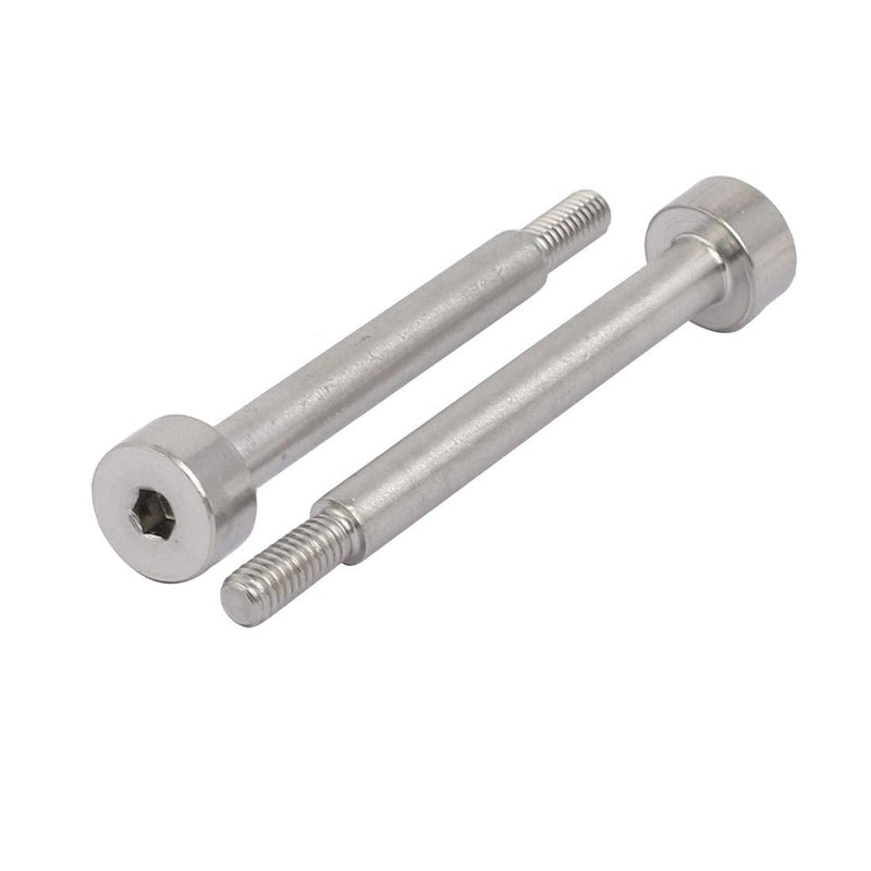 uxcell 5pcs 304 Stainless Steel Hex Socket Shoulder Bolt 5mm Shoulder Dia 40mm Shoulder Length M4 Thread 5mm x 40mm