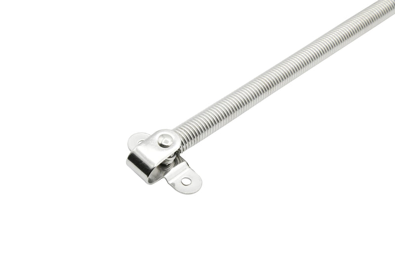 Vinland Marine 304 Stainless Steel Hatch Support Spring 8-2/5" & 10" w/Retaining Cable, Porthole Cabinet Spring Arm Boat Door Hatch Lid Support Boat Windshield Support Stay Adjuster Boat Tackle Hatch Triangular end plate, no cable, 1 Unit