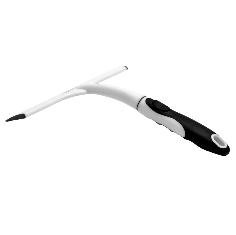 Fuller Brush Easy Grip Handheld Squeegee - for Shower Walls, Doors, Tub Surfaces, Windows, Mirrors & Vehicle Windshields - ThermoPlastic Rubber Blade - Comfort Grip Handle with Built-in Finger Groove 2