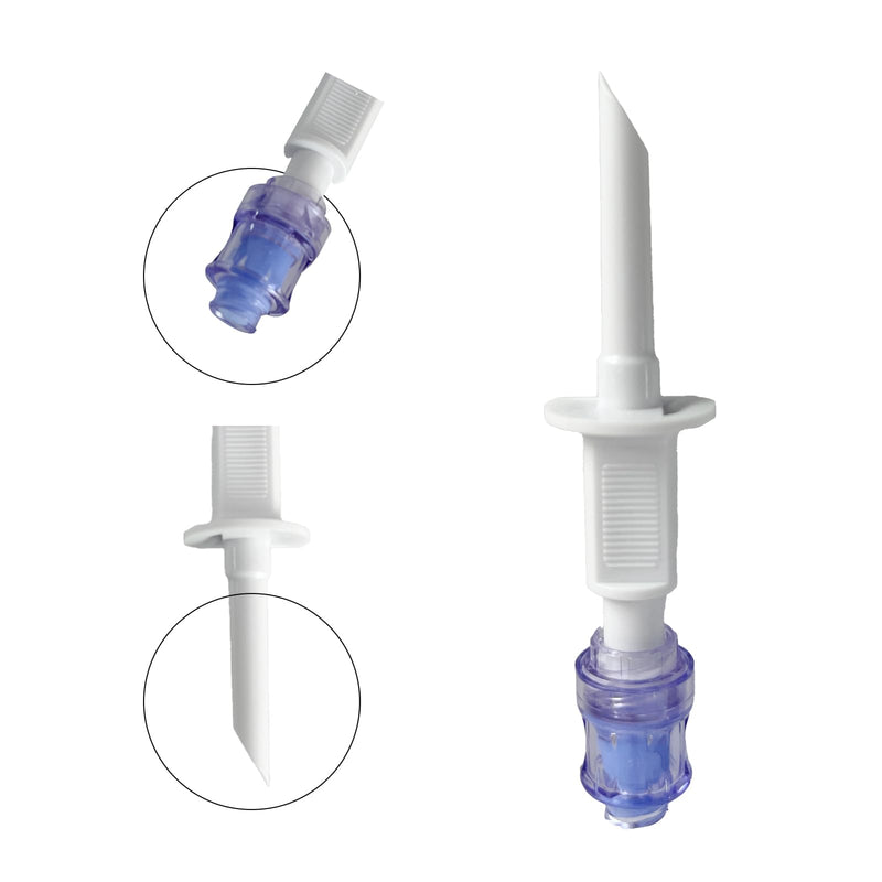 20PCS Vial Access Device with Luer Adapter,Needleless Connector with Transfer Tip, Sterile Individually Packaged for Laboratories and Veterinary Use