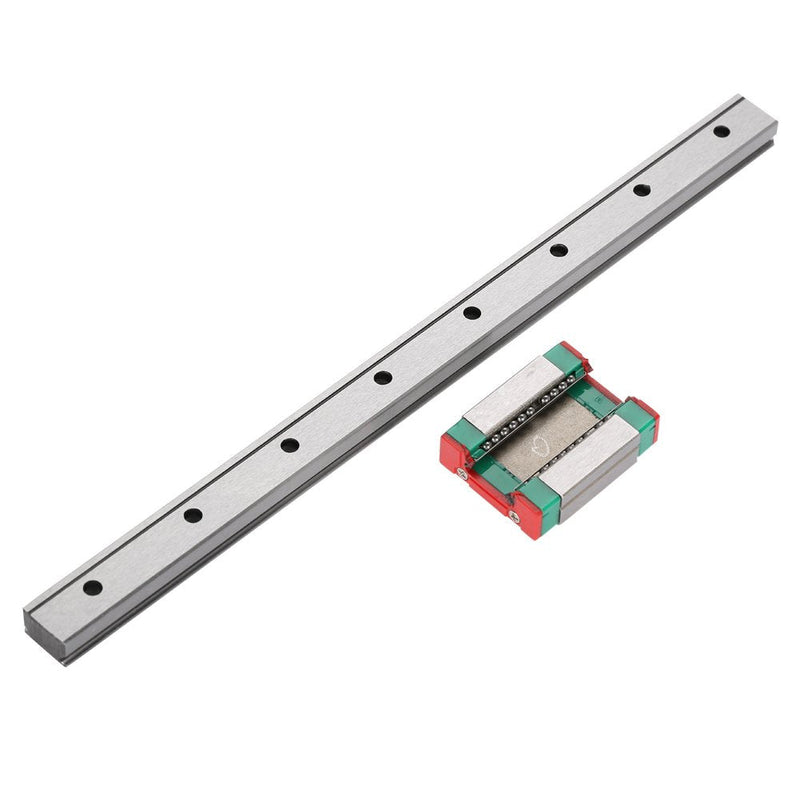LML12B Linear Rail 12mm Mini Bearing Steel Rail Slide Rail+ Slide Block Variety Length (200mm) 200MM