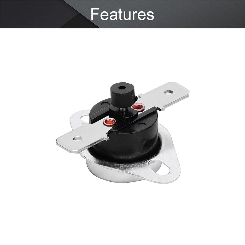 Fielect KSD301 Thermostat Temperature Control Switch,Adjust Snap Disc Temperature Switch 140°C Normally Closed 2 Pcs 140c