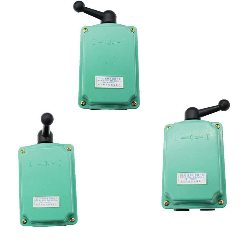 Hight Quality 60A Drum Switch Forward/Off/Reverse Motor Control RainProof Reversing