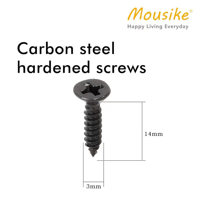 Mousike Magnetic Door Catch Heavy Duty 90lb Door Magnets with Strong Magnetic for Kitchen Cupboard Wardrobe Closet Cabinet Door Drawer Latch (Black 2 Pack) 2Pack Black