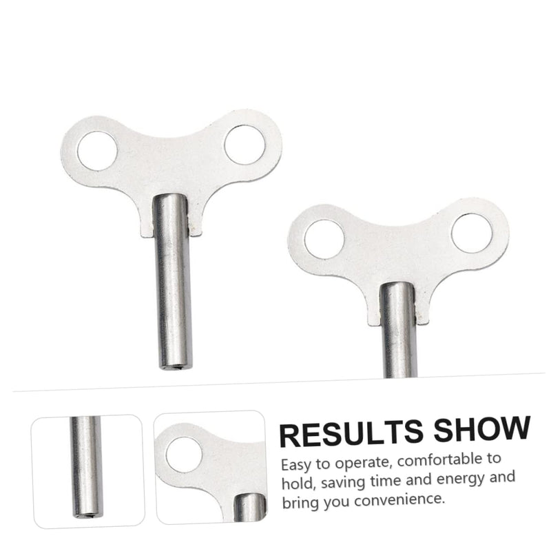 Uonlytech 2 Pcs Clock Key Timeclock Clock Winding Keys Clock Winding Key Tool Hotfix Tool Spanner Key Wind Alarm Clock Wind-up Key Clocks Key for Mechanical Pro Tools Steel Repair Tool Major