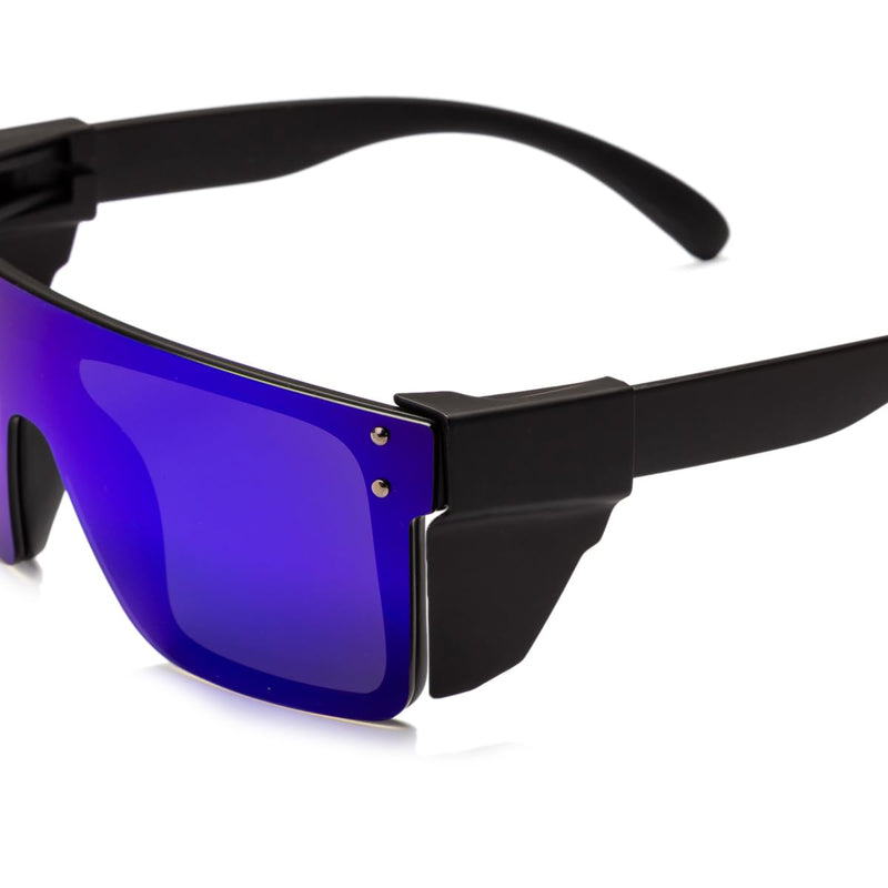UV400 Polarized Safety Sunglasses – ANSI Z87.1 Certified, Anti-Glare, Shatterproof, UV Protection Blue Mirror