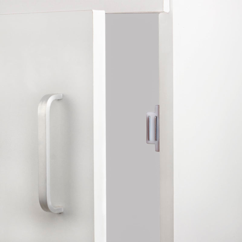 Cabinet Magnets Latch White Magnetic Door Catch for Cupboard Wardrobe and Shutter Hardware Magnetic Closure, Pack of 4