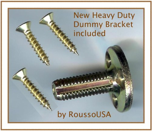 Rousso's Reproductions Crystal Glass Door Knob-Dummy/French Surface Mount is a Sparkling Antique Replica (Polished Brass Hardware)