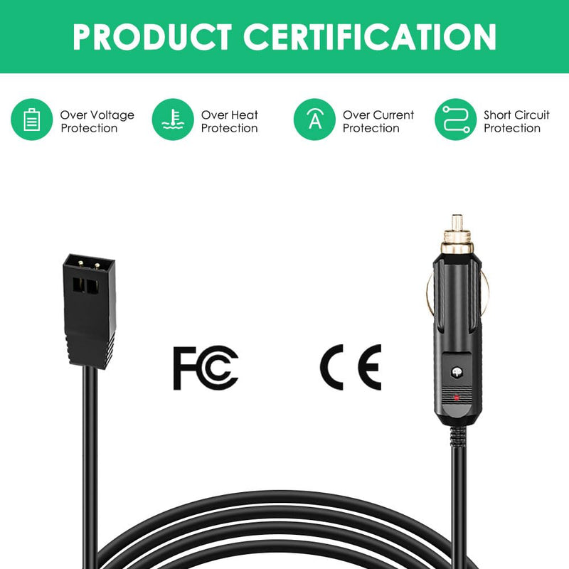 Mrgru Replacement Charger for Humminbird 12V DC Power Cord Compatible with Helix 5/7/8/9/10/12/15, All ICE Helix, All ICE Flasher Models 720105-1 Power Adapter