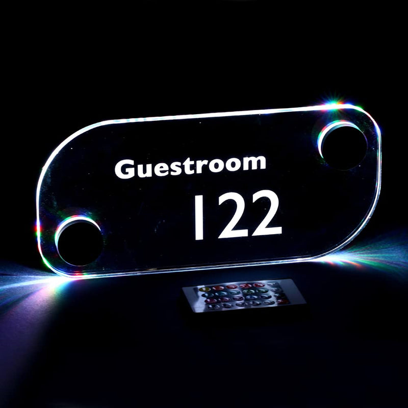 RGB Sign Standoffs, Acrylic LED Lighted Mounts for Signage, Advertising and Display, with Remote Control, 1.3" × 1", Pack of 4 RGB Standoffs with 1 UL Power