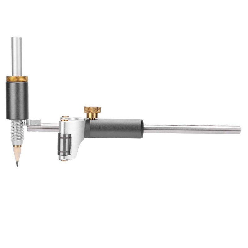 Marking Wheel Marking Draw Circle Linear Arc Scriber Tool Dual-Purpose Sliding Mark Scraper for Wood Iron Metal