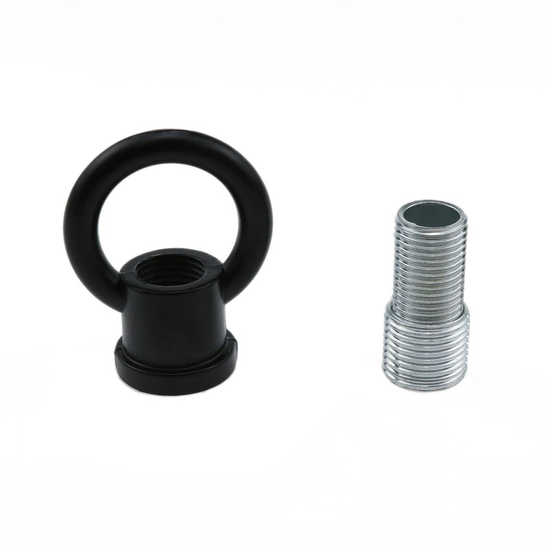 M10 Thread Ring Type Internal Thread Eye Nut Hardware Ring Pendant Lamp 4 Bolts with 4 External M10*20 Hollow Screws +4 M10 to M12*10 Conversion Screws