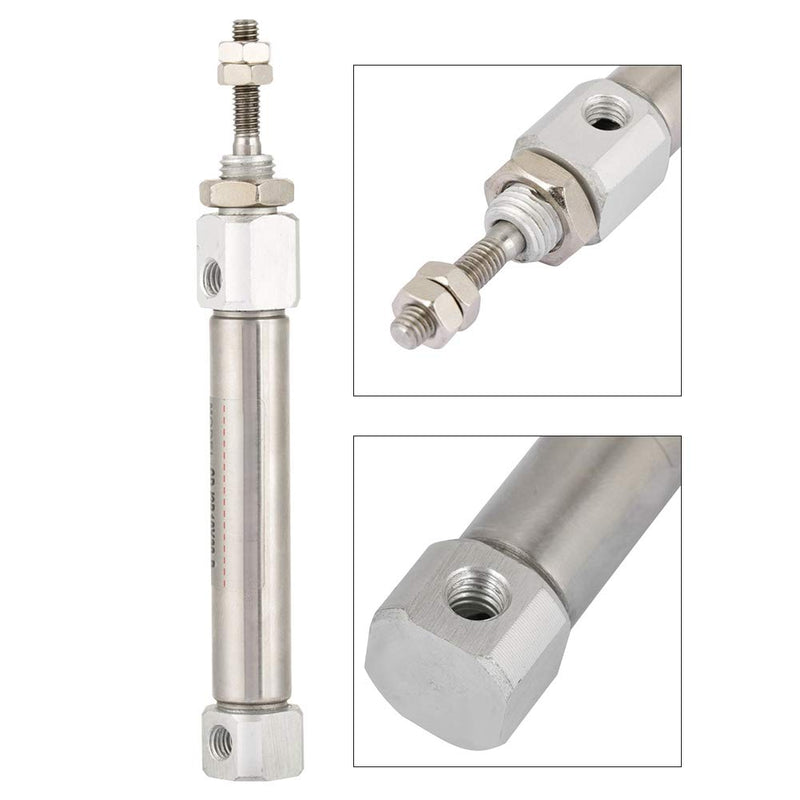 Pneumatic Air Cylinder CDJ2B10-30B 10mm Diameter 30mm Stroke Double Acting Stainless Steel 2 Hydraulic Cylinder