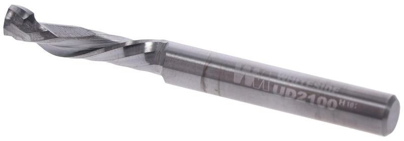 Whiteside Router Bits UD2100 Up/Down Cut Spiral Bit with Solid Carbide Compression and 1/4-Inch Cutting Diameter
