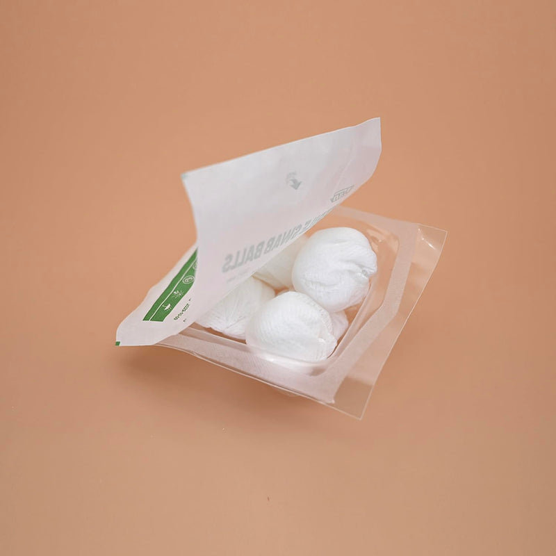 Sterile Cotton Balls for Medical Use, 100% Nonwoven Balls for Sensitive Skin, Sterile Individually Packaged, Size XL (16 Pack/Box)
