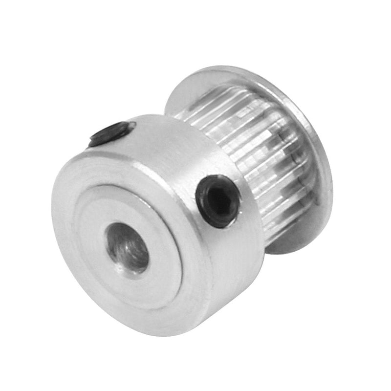 uxcell Aluminum MXL 20 Teeth 4mm Bore Timing Belt Idler Pulley Flange Synchronous Wheel 6mm Belt for 3D Printer CNC