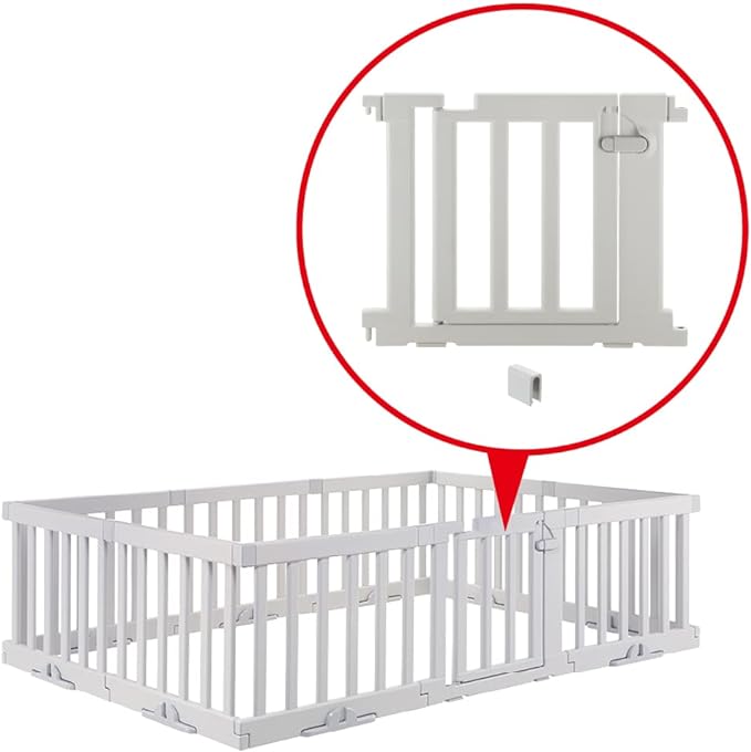 Richell Partition Playpen Door Panel Light Gray - NewNest Australia