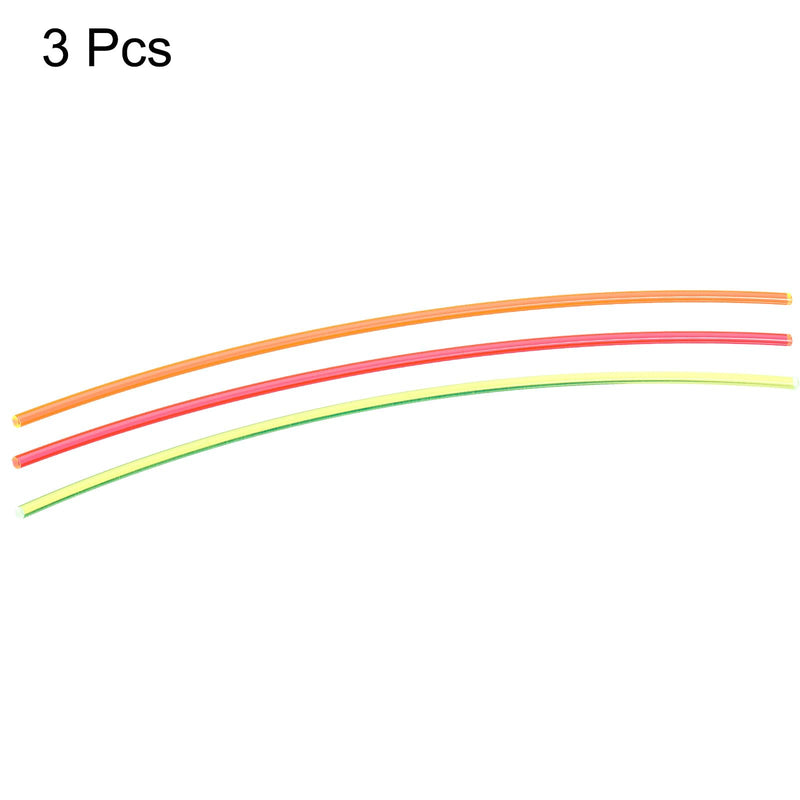 MECCANIXITY Fiber Optic Rods PMMA 2.5mmx15cm for Sight Filament Red, Green, Orange 1 Set Pack of 3
