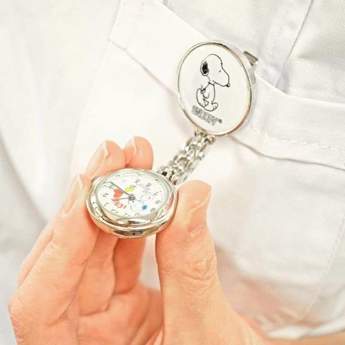 Snoopy Nurse Watch Pocket Watch Nurse Watch Dial Normal Type, Above belt roof - NewNest Australia