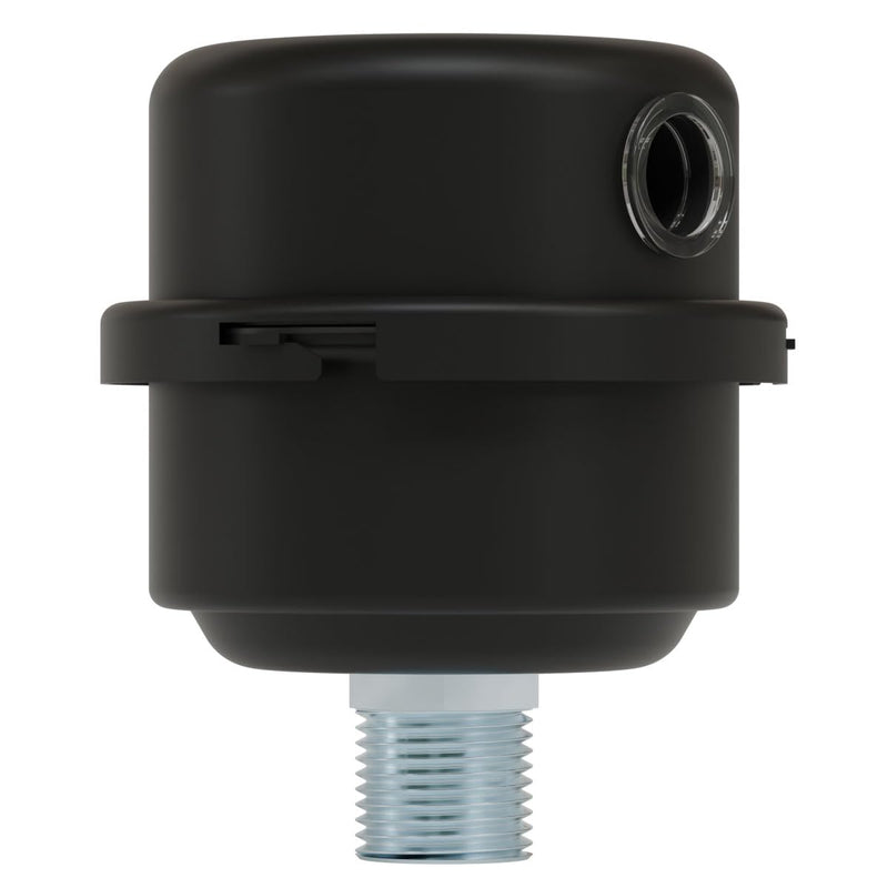 Solberg FS-06-050 Filter Silencer, 1/2" MPT Outlet, 3-13/16" Height, 3-1/4" Diameter, 12 SCFM Single Unit