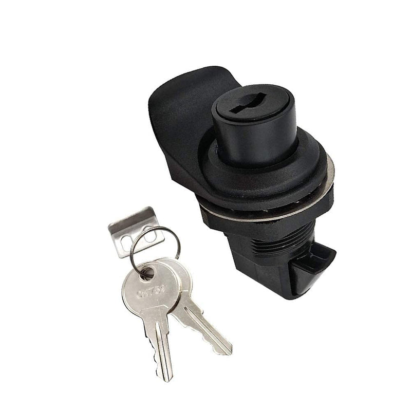 2PCS Push Button Latch Series Plastic & Metal to Close Latch with Locking for Boat Glove Box Latch
