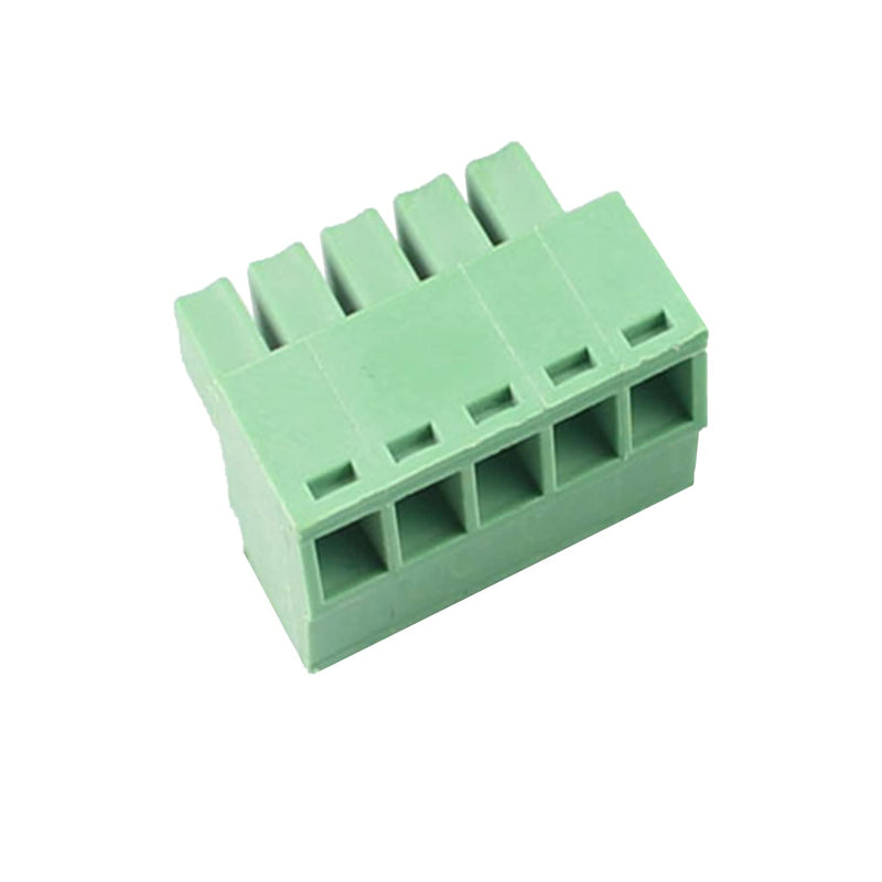 10PCS 5 Pin 3.5mm Pitch PCB Green Pluggable Terminal Block Connector with Separate Screw Hole (10Pcs 5P 3.5MM) 10PCS 5 Pin 3.5mm