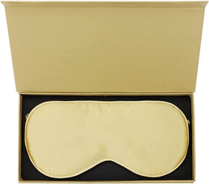 Ear Mounted Silk Eye Bag Shading Eye Pillow Eye Cover Blindfold Eyeshield Glasses for Relaxing Sleeping Nap Travel - NewNest Australia