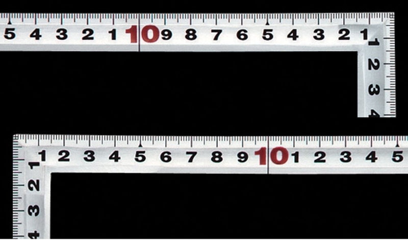 Shinwa Sokutei 10030 Silver Curve Scale for Construction Ironwork, 19.7 inches (50 cm) 50cm