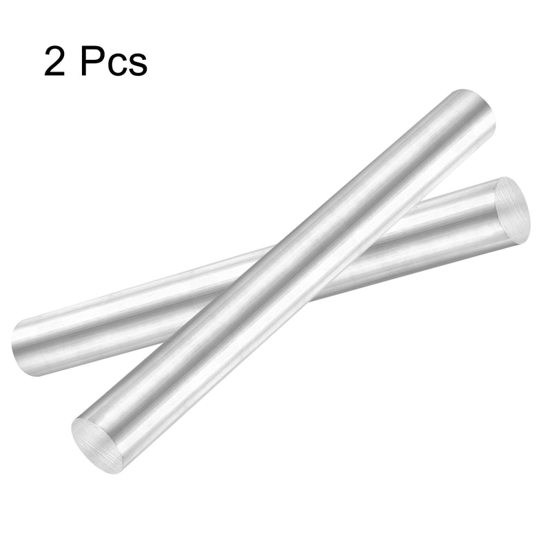 uxcell Aluminum Solid Round Rod Lathe Bar 32mm x 305mm for DIY Craft Tool 2 Pcs