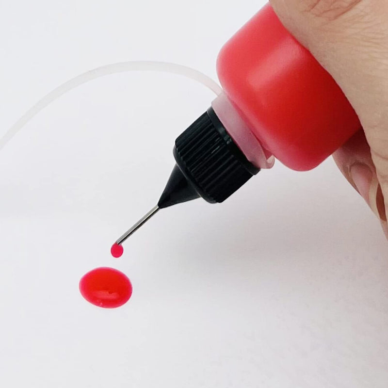 5 Pcs Precision Tip Applicator Bottles, 4 Ounce Translucent Glue Bottles, with 2 Mini Funnel, 5 Color Lid - NewNest Australia