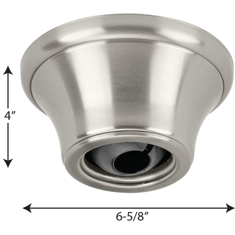 Progress Lighting Ceiling Fan Canopy, Brushed Nickel