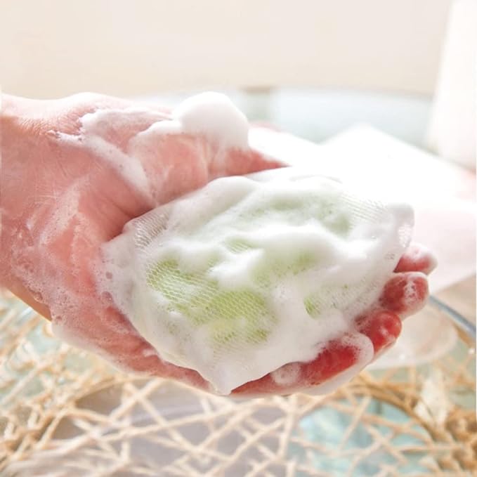 10 Pack Random Color Soap Net for Soap Nets Wash Face Exfoliating Soap Bag Mesh - NewNest Australia