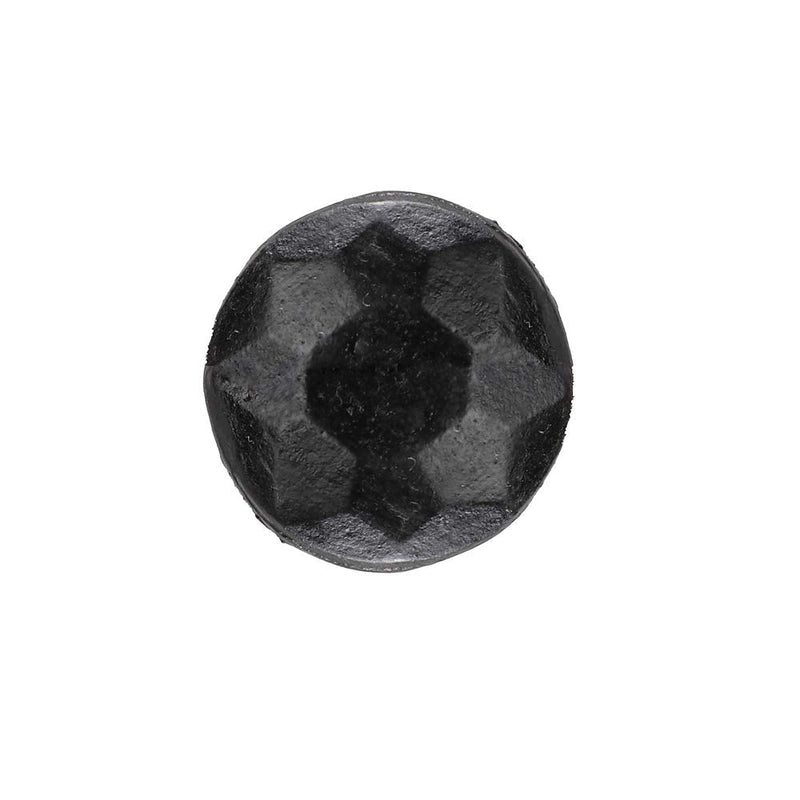 A29 Round Iron Clavos Decorative Nails, Hand Forged 1 inch Clavos Black, Natural Black Finish, Decorative Bolts for Wood Doors, Cabinets, Furniture, Shutter Nails (Set of 12) 1 x 1 Inch 1" x 1 - 1 1/4" (12 pk)