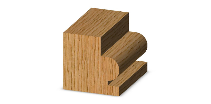 Whiteside Router Bits 3250 Edge Beading Bit with 1-Inch Large Diameter and 5/8-Inch Cutting Length