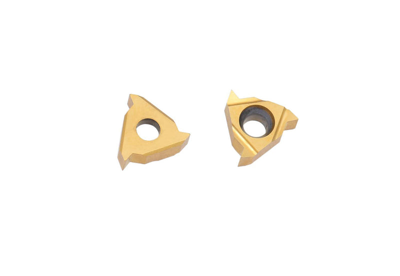 Accusize Industrial Tools 2 Pc of Each Kind of Carbide Inserts for 2988-0038, CVD Coated and Tin Coated, Total 10 Pieces, 2988-0038Inserts | 2 Each of 11ER, GTN-2, WCMT2.52, CCMT21.5, and DCMT21.5; TiN and CVD Coated for Steel, 2988-0038INSERTS