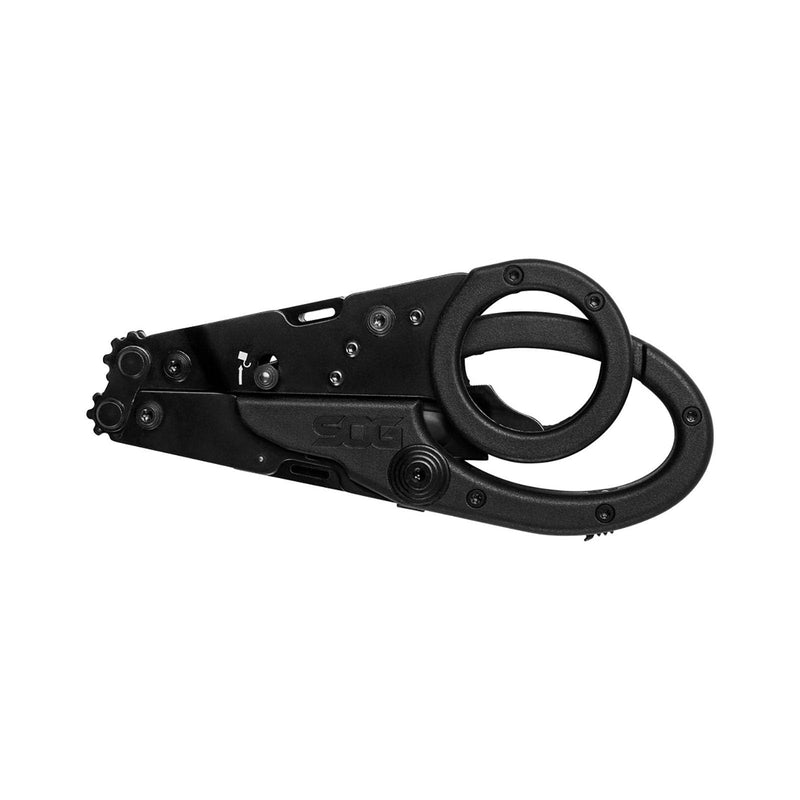 SOG ParaShears Lightweight Backcountry Stainless Steel Multi-Tool, 11 Tools | Compound Leverage Technology, Black