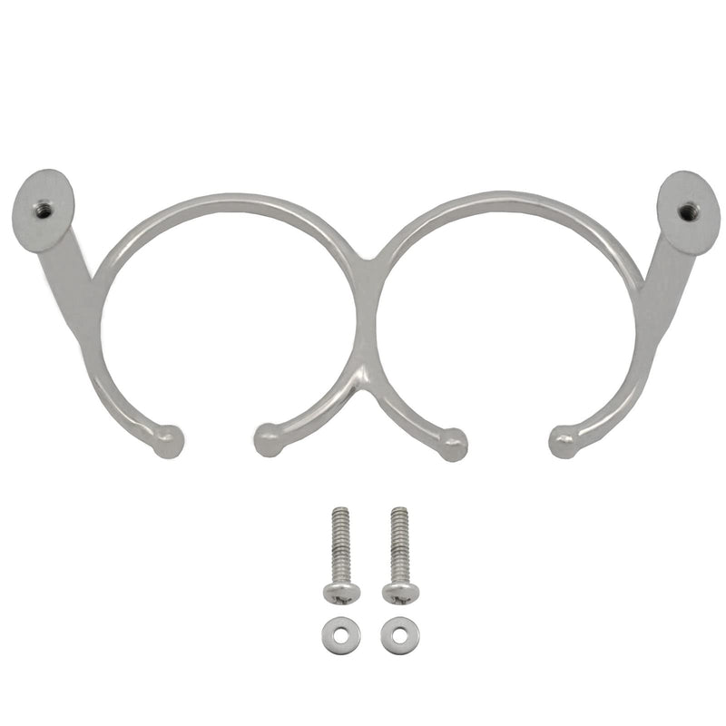 Stainless Steel Double Ring Drink Holder Open Design Cup Holder with Screws for Marine Yacht Truck RV