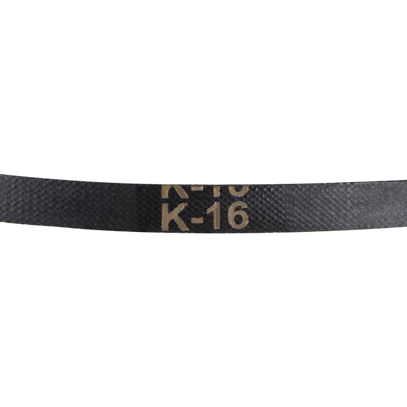 uxcell K-16 V Belt Machine Transmission Rubber, Black Replacement Drive Belt 16 inch Pitch Girth 8mm Width 6mm Height JIS Standard 16"