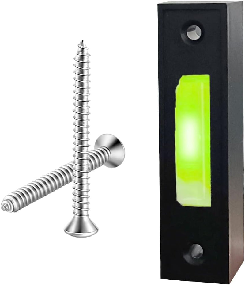 LED Lighted Doorbell Button Wired, Door Bell Ringer Push Buttons Replacement Wall Mount Door Chime Opener Switch, Doorbell Cover with Light, Door Bell Push Buttons LED Door Chime