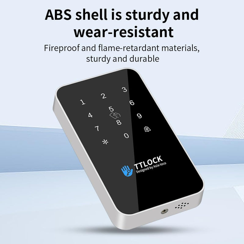 Waterproof Fingerprint Access Control Machine Smart TT-Lock APP Door Access Control Security System NFC Bluetooth Digital Keypad RFID Card Reader+10 Key (MJ03-TT-LOCK-Silvery（Without Fingerprint）) MJ03-TTLOCK-Silvery（Without Fingerprint）
