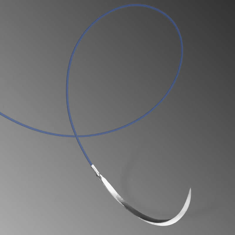 PDO Suture 2-0, 3/8 Round 24mm Reverse Cutting Needle (Comparable to PDS II), 35"